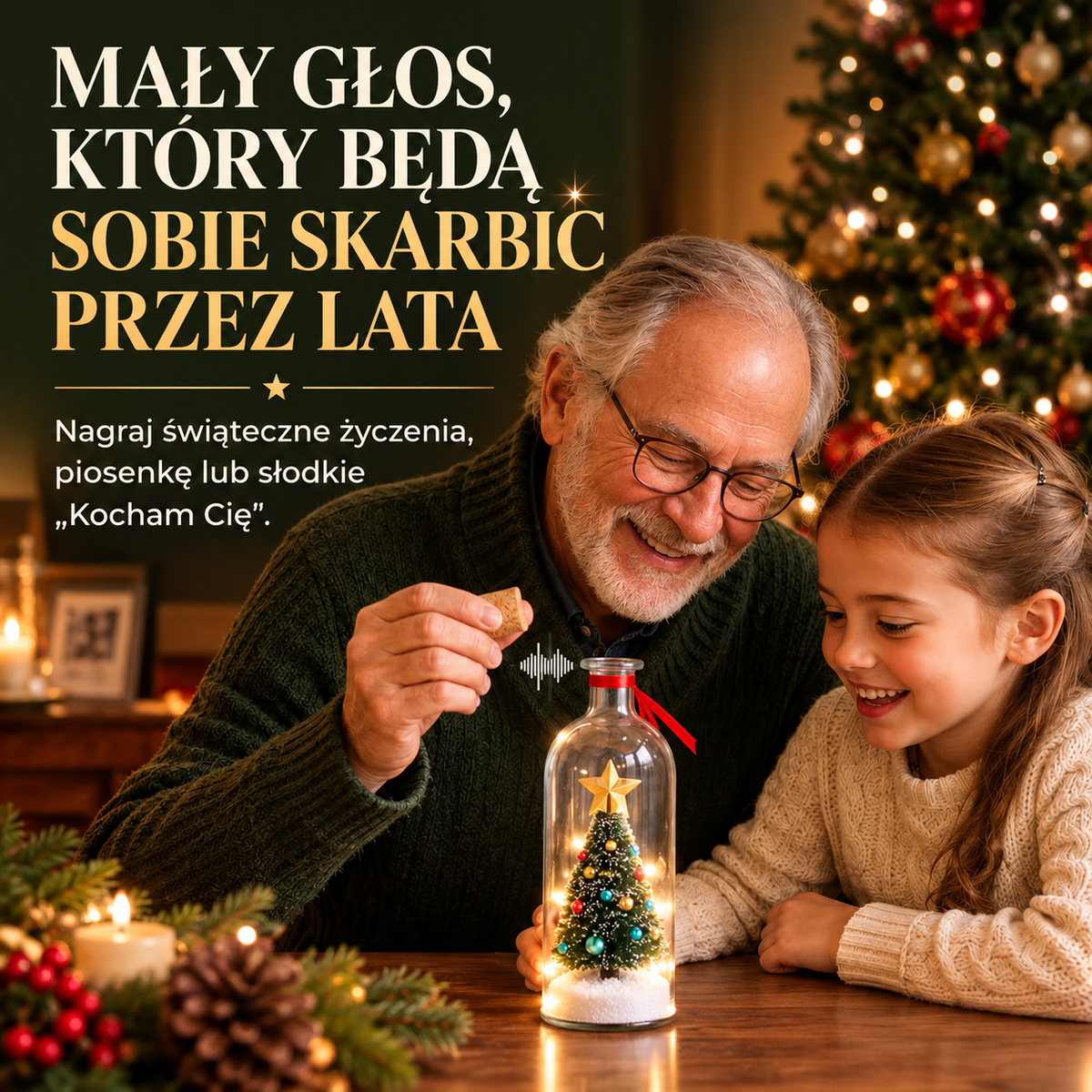 Nubili MagicTree - Świąteczna butelka z nagraniem