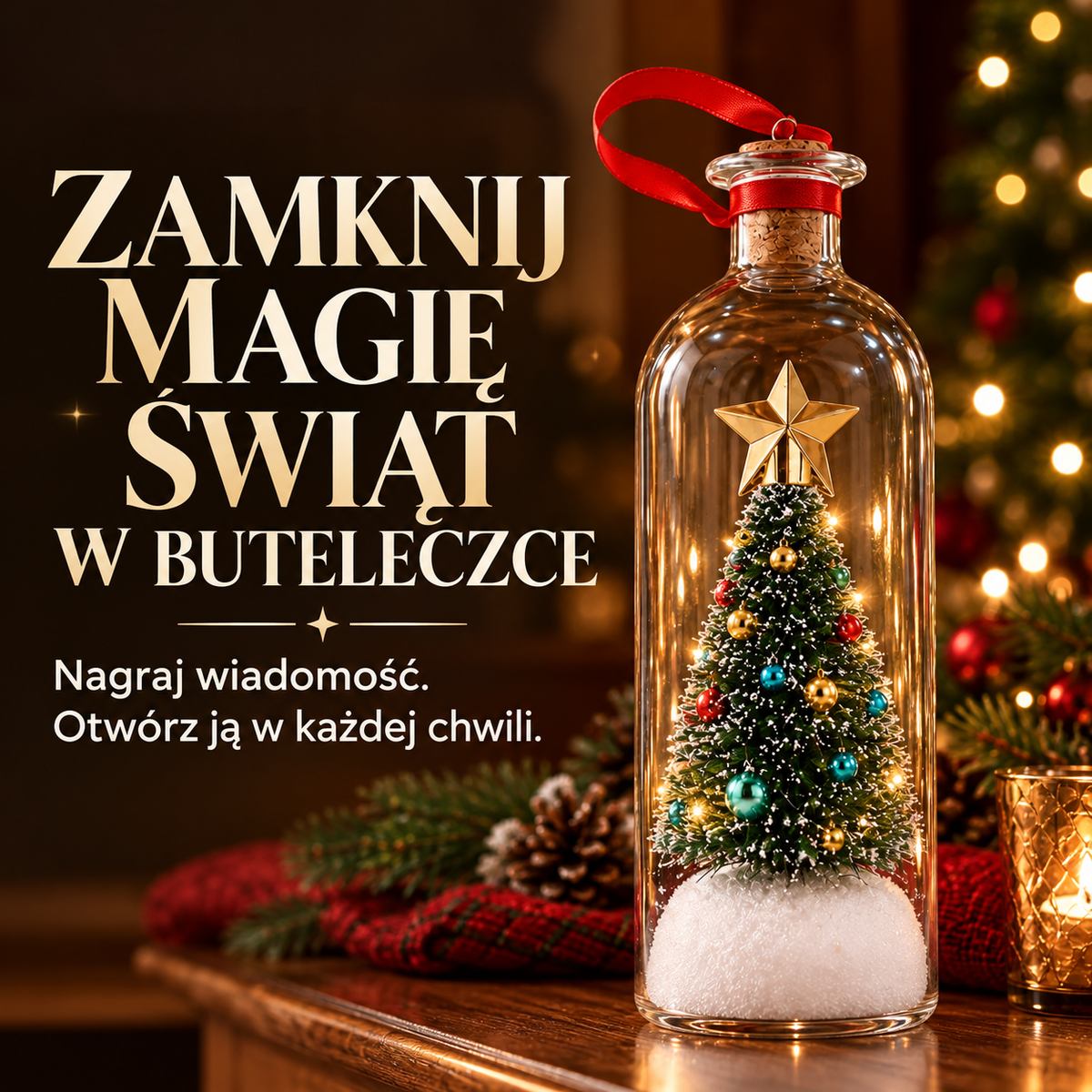 Nubili MagicTree - Świąteczna butelka z nagraniem